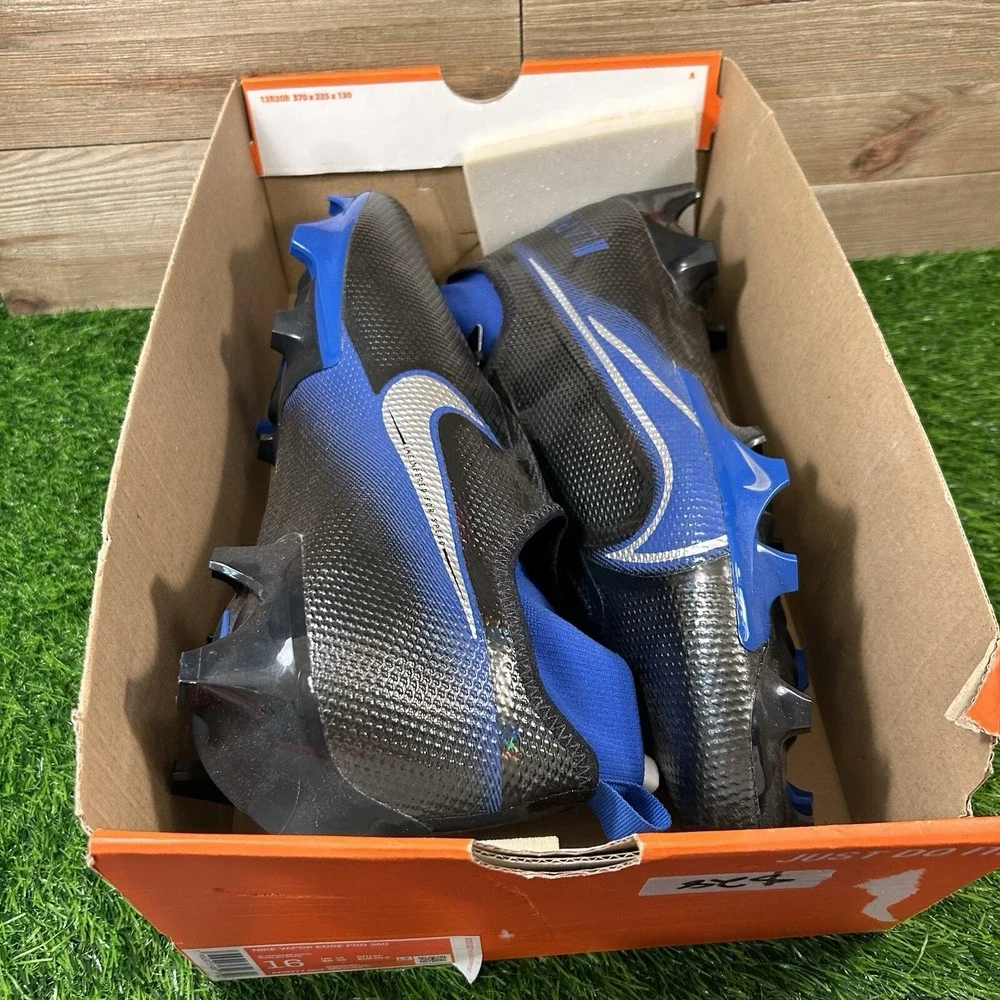 Nike Vapor Edge Pro 360 Football Cleats Mens Size 16 Black Blue AO8277-002